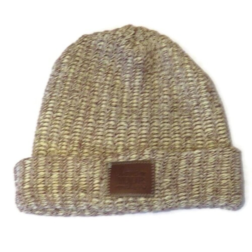 Love Your Melon Womens Hat Red One Size Cuffed Knitted Beanie $50 USA Made